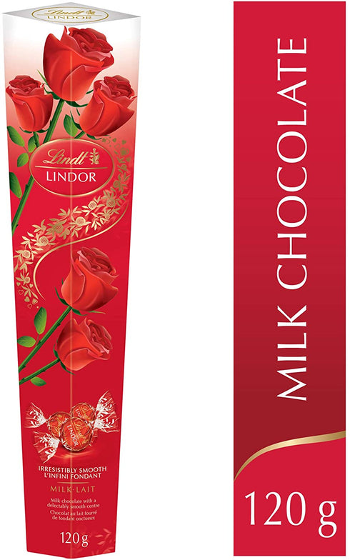 Lindor  Long Stemmed Rose  Chocolate for Valentine's Day, 120g